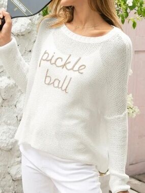 Wooden Ships Brand Pickle Ball Sweater